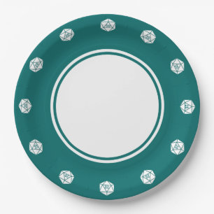 Tabletop Chic in Teal Paper Plate