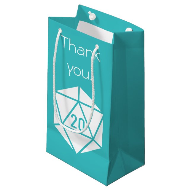 Tabletop Chic in Turquoise Gift Bag (Front Angled)