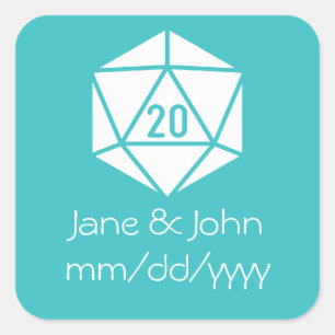 Tabletop Chic in Turquoise Sticker