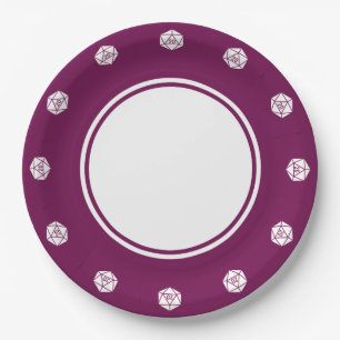 Tabletop Chic in Wine Paper Plate