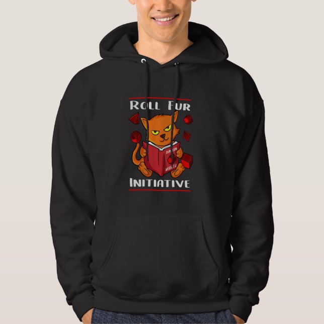 Tabletop Gaming Ttrpg Rpg Roll For Initiative Dung Hoodie (Front)