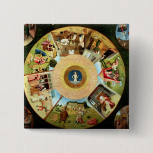 Tabletop of the Seven Deadly Sins 15 Cm Square Badge