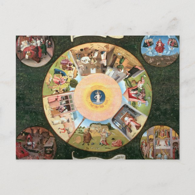 Tabletop of the Seven Deadly Sins Postcard (Front)