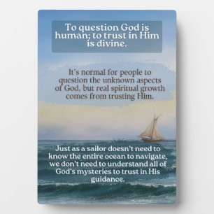 Tabletop Plaque with Easel