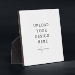 Tabletop Plaque with Easel<br><div class="desc">Customise your design in Templett. After you are done editing, download your file in a JPG format (don't forget to turn on the bleed option). Upload your design here by clicking on the blue "Personalise" button.</div>