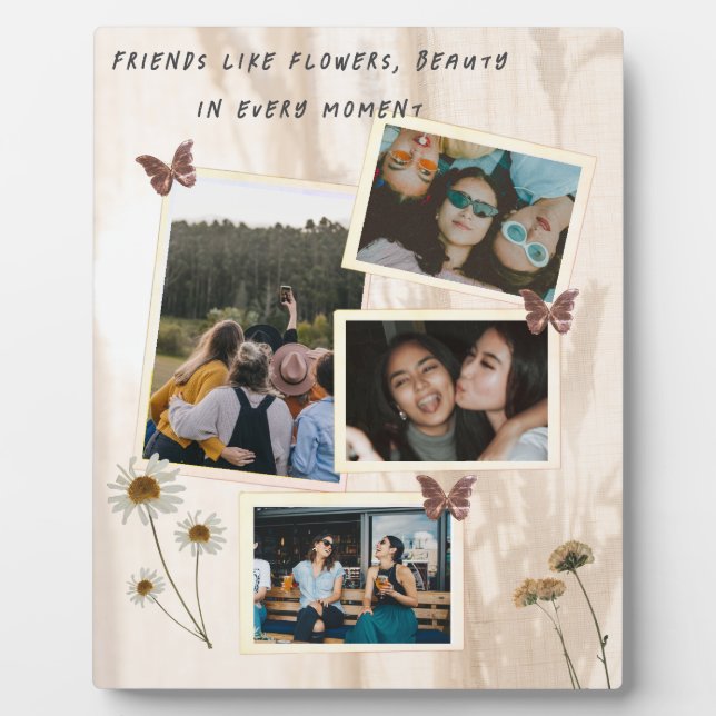 Tabletop Plaque withEasel Custom Friendship Design (Front)