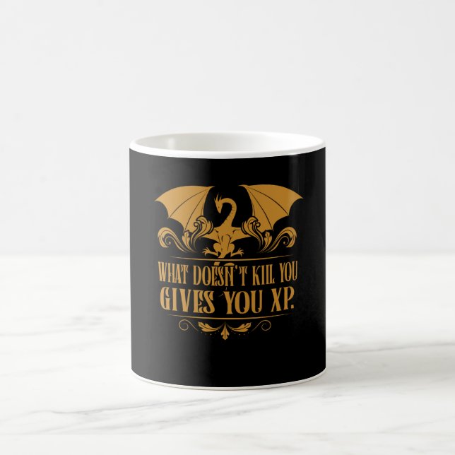 Tabletop RPG Addict XP Dragon Dungeons Coffee Mug (Center)