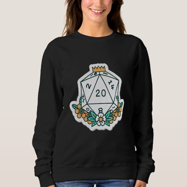 Tabletop Rpg Dice Game Board Game  Master Role Pla Sweatshirt (Front)