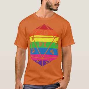 Tabletop RPG Dice LGBTQIA Gamer T-Shirt