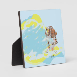 Tabletop W/Canvas :  Best Pup  - Plaque