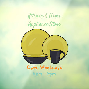 Tableware set cartoon illustration