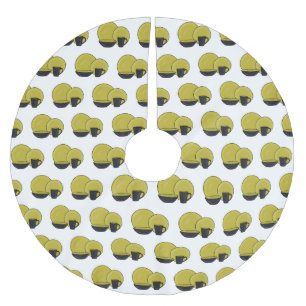 Tableware set cartoon illustration  brushed polyester tree skirt