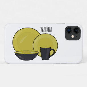 Tableware set cartoon illustration  Case-Mate iPhone case
