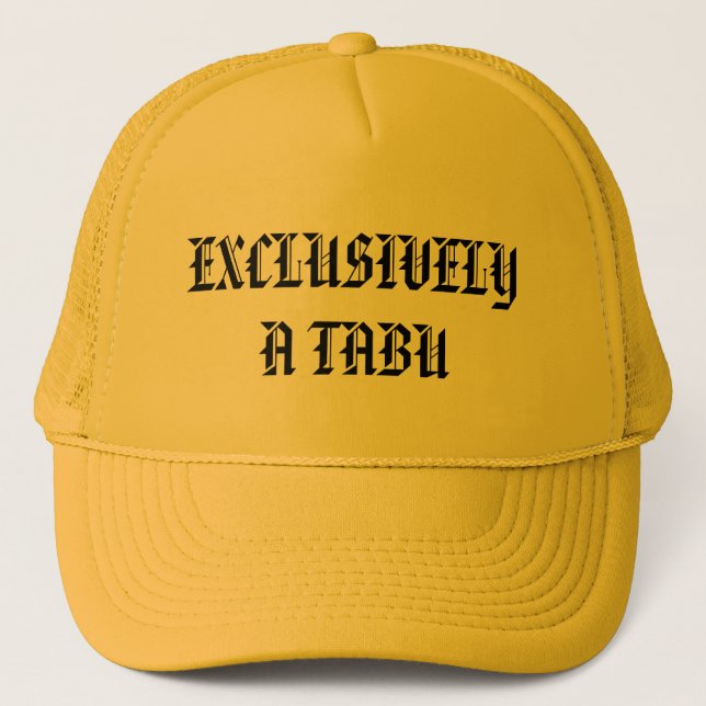 tabu hat - Customised (Front)