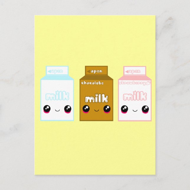 Tabu Japan Milk Line- Triple Postcard (Front)