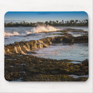 Tabuba Beach: Breaking Waves On The Reefs Mouse Pad
