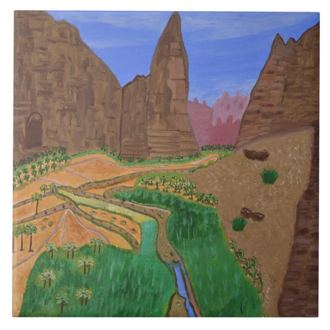 Tabuk, Saudi Arabia ceramic tile  (Front)