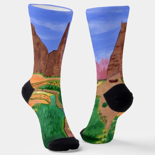 Tabuk, Saudi Arabia socks  (Angled)