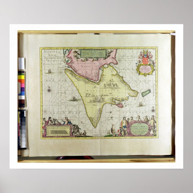 Tabula Magellanica, Quatierrae del Fuego, plate 18 Poster (Front)