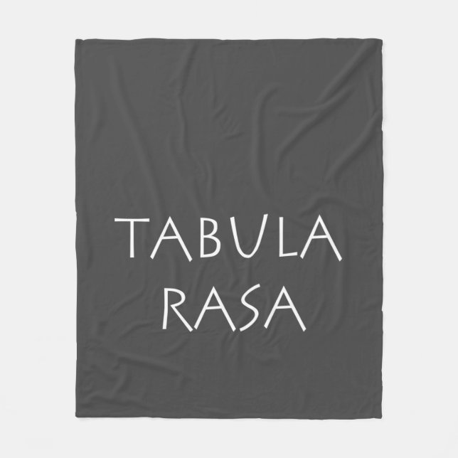 Tabula rasa fleece blanket (Front)