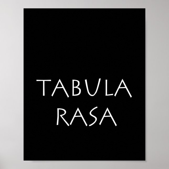 Tabula rasa poster (Front)