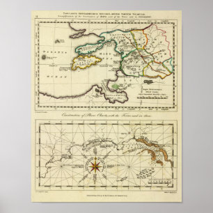 Tabularum geographicarum specimen World Map Poster
