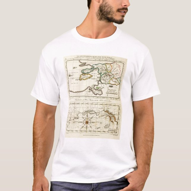 Tabularum geographicarum specimen World Map T-Shirt (Front)