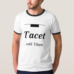 Tacet Until 10am Funny Musician Editable Urtext T-Shirt