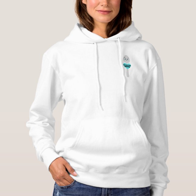 Tachy Me Spoon Bold Print  Hoodie (Front)