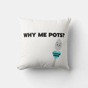 Tachy Me Spoon Bold Print Throw Pillow