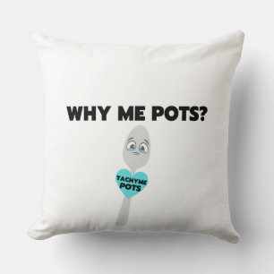 Tachy Me Spoon Bold Print Throw Pillow