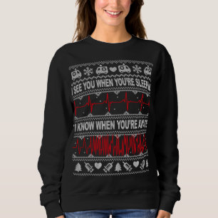 Tachy Nurse and Doctor Ugly Christmas Sweater Medi