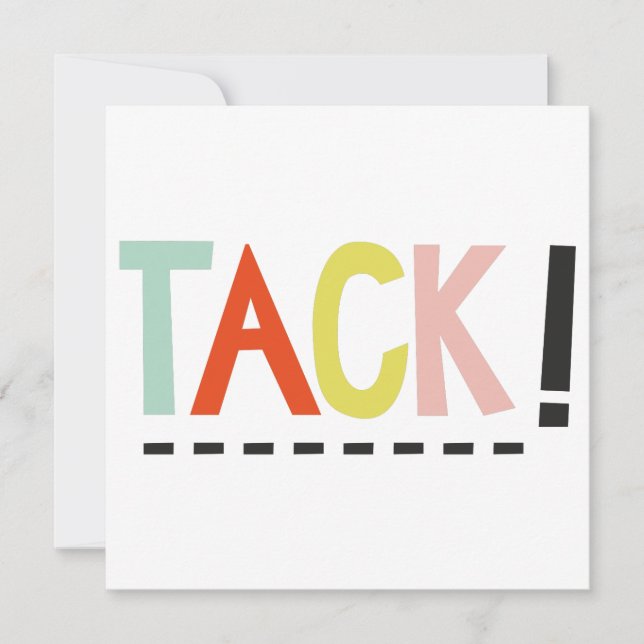 TACK! Colours Card (Front)