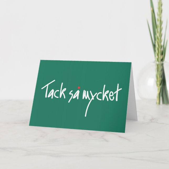 Tack sa mycket thank you card (Front)