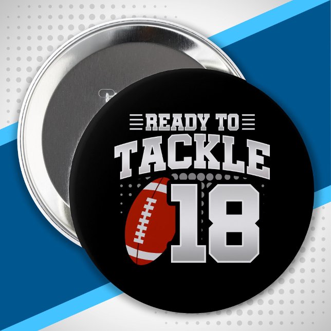 Tackle 18th Birthday 18 Years Couples Anniversary 10 Cm Round Badge (Creator Uploaded)
