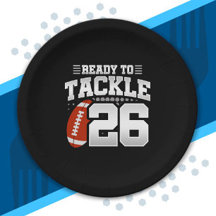 Tackle 26th Birthday 26 Years Couples Anniversary Paper Plate