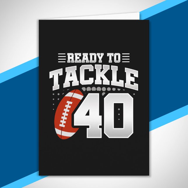Tackle 40th Birthday 40 Years Couples Anniversary Card (Creator Uploaded)