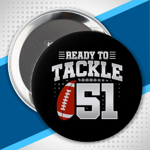 Tackle 51st Birthday 51 Years Couples Anniversary 10 Cm Round Badge