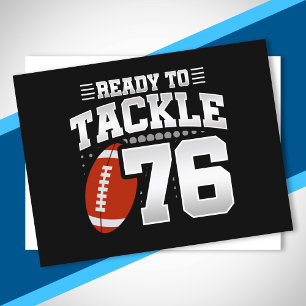 Tackle 76th Birthday 76 Years Couples Anniversary Postcard