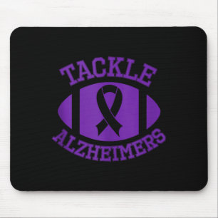 Tackle alzheimers fight end support purple month mouse pad