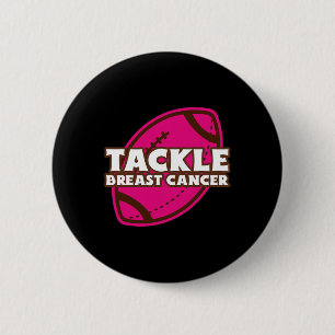 Tackle Breast Cancer American Football Cancer Awar 6 Cm Round Badge