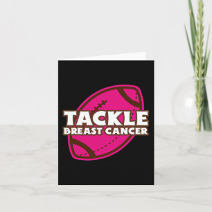 Tackle Breast Cancer American Football Cancer Awar Card