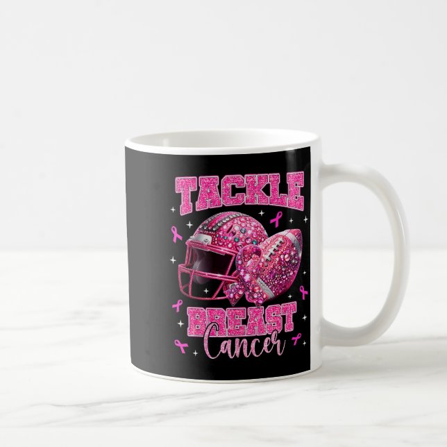 Tackle Breast Cancer Awareness American Football N Coffee Mug (Right)