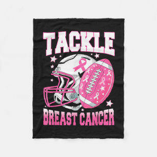 Tackle Breast Cancer Awareness American Football P Fleece Blanket