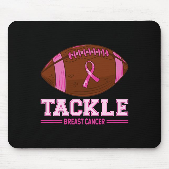 Tackle Breast Cancer Awareness American Football P Mouse Pad (Front)