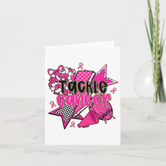 Tackle Breast Cancer Awareness American Footbyll P Card