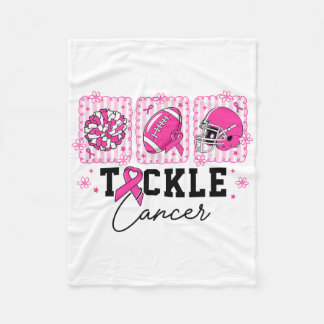 Tackle Breast Cancer Awareness American Footbyll P Fleece Blanket