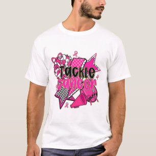 Tackle Breast Cancer Awareness American Footbyll P T-Shirt