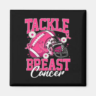 Tackle Breast Cancer Awareness American Footll Wom Magnet