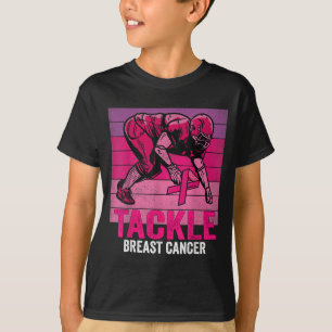 Tackle Breast Cancer Awareness Football Breast T-Shirt